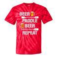 Canoe Kayak Tees Beer Paddle Repeat T-Shirt Tie-Dye T-Shirts Red Tie-Dye