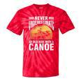 Canoe Old Man Sleeveless Tie-Dye T-Shirts Red Tie-Dye