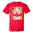 Canoe Vintage Canoeing Retro Canoe Paddling Premium Tri-Blend Tie-Dye T-Shirts Red Tie-Dye