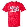 Canoeing Girl Raglan Baseball Tee Tie-Dye T-Shirts Red Tie-Dye