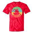 Canoeing Shirt Vintage Retro Canoe Tie-Dye T-Shirts Red Tie-Dye
