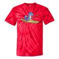 Kayak T Rex Dinosaur Canoe Shirt Kayak For Children Tie-Dye T-Shirts Red Tie-Dye