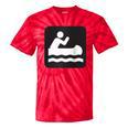 Outdoors Water Sports Canoe Canoeist Raglan Baseball Tee Tie-Dye T-Shirts Red Tie-Dye
