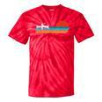 Paddling Canoe Retro Vintage For Canoeists And Paddle Tie-Dye T-Shirts Red Tie-Dye