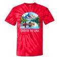Queen Of The Canoe Canoeing Tie-Dye T-Shirts Red Tie-Dye