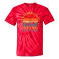 Never Underestimate An Old Man With a Canoe Retro Sleeveless Tie-Dye T-Shirts Red Tie-Dye