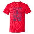 Women's Canoe Wilderness Gear Vintage Chart Collection Illustration Tie-Dye T-Shirts Red Tie-Dye