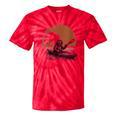Women's Kayaking Sloth Kayak Kayaker Canoe Paddling Tie-Dye T-Shirts Red Tie-Dye