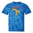 Anything You Canoe I Canoe Better Vintage Quote Sleeveless Tie-Dye T-Shirts Blue Tie-Dye