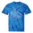Canoe Canoeing Kayak Paddling Canoeist Raglan Baseball Tee Tie-Dye T-Shirts Blue Tie-Dye