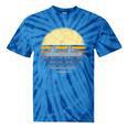 Canoe Canoeing Vintage Sunset Tie-Dye T-Shirts Blue Tie-Dye