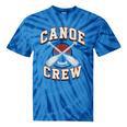 Canoe Crew Paddling Team Retro Graphic Tie-Dye T-Shirts Blue Tie-Dye