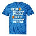 Canoe Kayak Tees Beer Paddle Repeat T-Shirt Tie-Dye T-Shirts Blue Tie-Dye