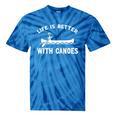Canoe Paddle Raglan Baseball Tee Tie-Dye T-Shirts Blue Tie-Dye