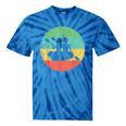 Canoeing Shirt Vintage Retro Canoe Tie-Dye T-Shirts Blue Tie-Dye
