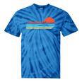 Canoes-Rowing Canoe-Rower Canoeing-Canoeist Vintage Canoes Raglan Baseball Tee Tie-Dye T-Shirts Blue Tie-Dye