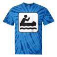Cool Outdoor Water Sport Canoe Raglan Baseball Tee Tie-Dye T-Shirts Blue Tie-Dye