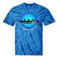 Kai Outrigger Canoe Hawaii Aloha State Paddling Retro Tie-Dye T-Shirts Blue Tie-Dye