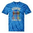 Kayak And Canoe Lake Fun Raglan Baseball Tee Tie-Dye T-Shirts Blue Tie-Dye