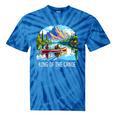 King Of The Canoe Canoeing Tie-Dye T-Shirts Blue Tie-Dye