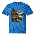 Lakeside Canoe Cabin Escape Scene Tie-Dye T-Shirts Blue Tie-Dye Lakeside Canoe Cabin Escape Scene Tie-Dye T-Shirts Blue Tie-Dye