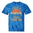 I Need A Good Paddling Retro Sunset Canoe Raglan Baseball Tee Tie-Dye T-Shirts Blue Tie-Dye