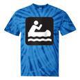 Outdoors Water Sports Canoe Canoeist Raglan Baseball Tee Tie-Dye T-Shirts Blue Tie-Dye