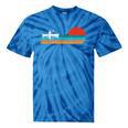Paddling Canoe Retro Vintage For Canoeists And Paddle Tie-Dye T-Shirts Blue Tie-Dye