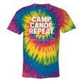Camp Canoe Repeat Outdoor Adventure Tie-Dye T-Shirts Rainbow Tie-Dye