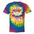 Canoe Canoeing Vintage Canoeing Is My Sport Tie-Dye T-Shirts Rainbow Tie-Dye