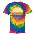 Canoe Canoeing Vintage Sunset Tie-Dye T-Shirts Rainbow Tie-Dye