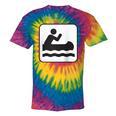 Cool Outdoor Water Sport Canoe Raglan Baseball Tee Tie-Dye T-Shirts Rainbow Tie-Dye