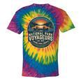 National Park Voyageurs Retro Sunset Canoe Paddling Badge Tie-Dye T-Shirts Rainbow Tie-Dye