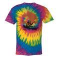 Women's Kayaking Sloth Kayak Kayaker Canoe Paddling Tie-Dye T-Shirts Rainbow Tie-Dye