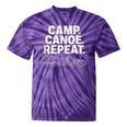 Camp Canoe Repeat Outdoor Adventure Tie-Dye T-Shirts Purple Tie-Dye