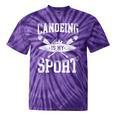 Canoe Canoeing Vintage Canoeing Is My Sport Tie-Dye T-Shirts Purple Tie-Dye