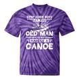 Canoe Old Man Canoeing Comfort Colors Adult Sweatshirt Tie-Dye T-Shirts Purple Tie-Dye