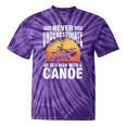 Canoe Old Man Sleeveless Tie-Dye T-Shirts Purple Tie-Dye
