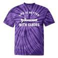 Canoe Paddle Raglan Baseball Tee Tie-Dye T-Shirts Purple Tie-Dye