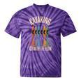 Kayak And Canoe Lake Fun Raglan Baseball Tee Tie-Dye T-Shirts Purple Tie-Dye