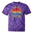 Never Underestimate An Old Man With a Canoe Retro Sleeveless Tie-Dye T-Shirts Purple Tie-Dye