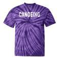 Vintage Canoeing Text Hobby Apparel Raglan Baseball Tee Tie-Dye T-Shirts Purple Tie-Dye