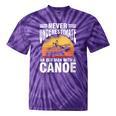 Women's Canoe Old Man Tie-Dye T-Shirts Purple Tie-Dye