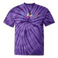 Women's Kayaking Heartbeat Tie Dye Canoe Boating Kayaks Tie-Dye T-Shirts Purple Tie-Dye