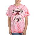 Canoe Crew Paddling Team Retro Graphic Tie-Dye T-Shirts Coral Tie-Dye