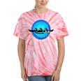 Kai Outrigger Canoe Hawaii Aloha State Paddling Retro Tie-Dye T-Shirts Coral Tie-Dye