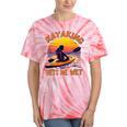 Kayaking Gets Me Wet Kayak Paddling Canoe Adult Joke Sleeveless Tie-Dye T-Shirts Coral Tie-Dye