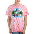 King Of The Canoe Canoeing Tie-Dye T-Shirts Coral Tie-Dye