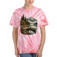 Lakeside Canoe Cabin Escape Scene Tie-Dye T-Shirts Coral Tie-Dye Lakeside Canoe Cabin Escape Scene Tie-Dye T-Shirts Coral Tie-Dye