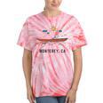 Monterey California Kayak Canoe Paddling Outdoor Tie-Dye T-Shirts Coral Tie-Dye
